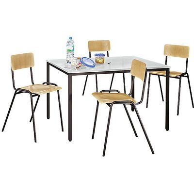 Conjunto de mesa e cadeiras eurokraft basic multiuso Conjunto de mesa e cadeiras eurokraft basic multiuso