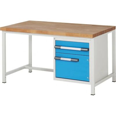 Bancada de oficina Eurokraft Pro, Série 8000, 1500x900mm, Estrutura de aço Bancada de oficina Eurokraft Pro, Série 8000, 1500x900mm, Estrutura de aço
