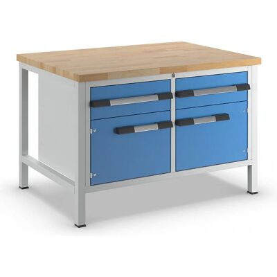 Banco da lavoro Serie 8000 eurokraft pro con cassetti e porte - Banco da lavoro Banco da lavoro Serie 8000 eurokraft pro con cassetti e porte - Banco da lavoro