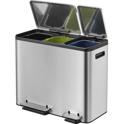 EKO Edelstahl Dreibammer Mülleimer mit Pedal EKO Edelstahl Dreibammer Mülleimer mit Pedal