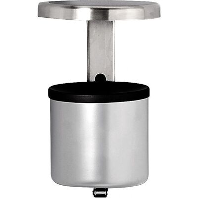 kaiserkraft Wandaschenbecher mit Dach, Sicherheitsystem, rund - 2,25 l kaiserkraft Wandaschenbecher mit Dach, Sicherheitsystem, rund - 2,25 l