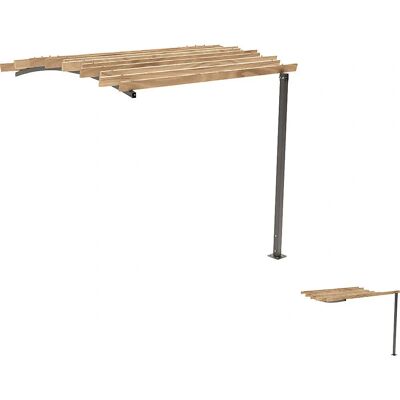 PROCITY OZEAN Pergola - Stahl & Holz Welldach PROCITY OZEAN Pergola - Stahl & Holz Welldach