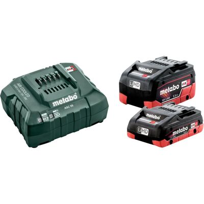 Metabo Basis-Set LiHD 1x4,0 Ah + 1x5,5 Ah Akku & Ladegerät - Akku-Set Metabo Basis-Set LiHD 1x4,0 Ah + 1x5,5 Ah Akku & Ladegerät - Akku-Set