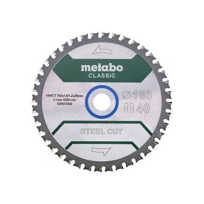 Metabo Modell 628651000 Cirkel sågblad - Stål, 165mm, 40T Metabo Modell 628651000 Cirkel sågblad - Stål, 165mm, 40T