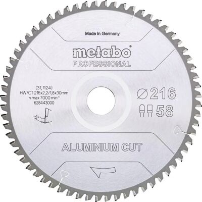 Metabo Aluminium Cut Professional - Cirkel sågblad - 160/165mm - 48 tänder Metabo Aluminium Cut Professional - Cirkel sågblad - 160/165mm - 48 tänder