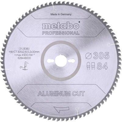 Metabo Aluminium Cut Professional - Circular Saw Blade 305 x 30 mm - 84 Teeth Metabo Aluminium Cut Professional - Circular Saw Blade 305 x 30 mm - 84 Teeth