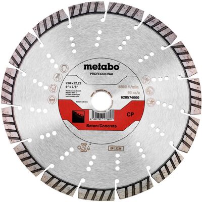 Metabo 628574000 Disco de diamante - 230mm, Profesional Metabo 628574000 Disco de diamante - 230mm, Profesional