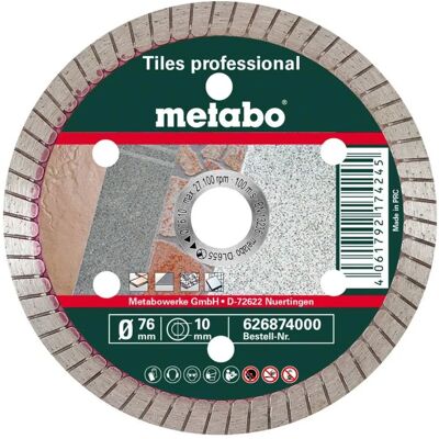Disc diamant Metabo TP 76mm - Plăci, Granit, Ceramică Disc diamant Metabo TP 76mm - Plăci, Granit, Ceramică