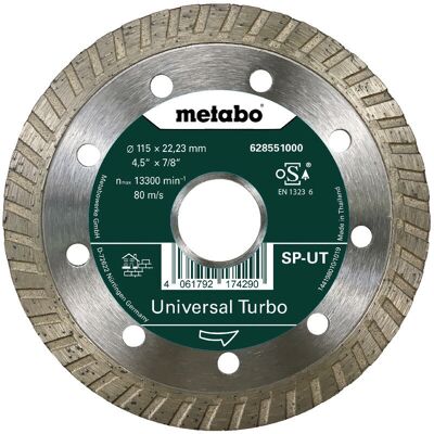 Metabo 628551000 Kreissägeblatt - Diamant, 115mm, 22,23mm Loch Metabo 628551000 Kreissägeblatt - Diamant, 115mm, 22,23mm Loch