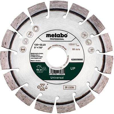 Metabo 628559000 Lama circolare - 125mm, Diamante, Professionale Metabo 628559000 Lama circolare - 125mm, Diamante, Professionale