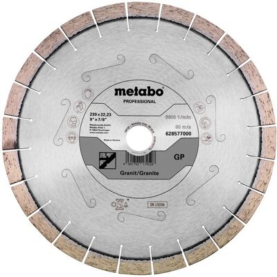 Metabo Kreissägeblatt - 230mm, für Fliesen & Granit Metabo Kreissägeblatt - 230mm, für Fliesen & Granit