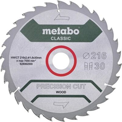 Metabo Kreissägeblatt - Präzisionsholzschnitt - Klassisch - 254x30mm Metabo Kreissägeblatt - Präzisionsholzschnitt - Klassisch - 254x30mm
