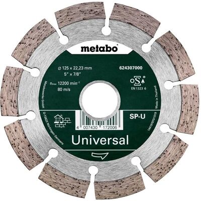 Metabo Modell 624296000 - Diamanttrennscheibe für Bau Materialien Metabo Modell 624296000 - Diamanttrennscheibe für Bau Materialien