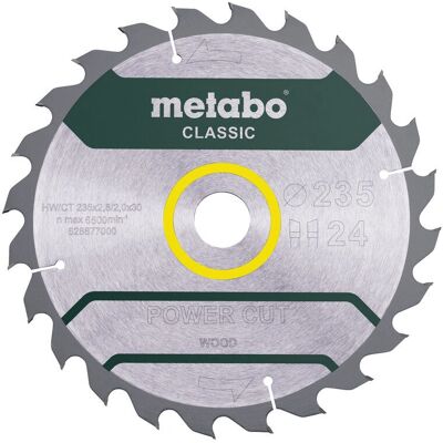 Metabo Kreissägeblatt - 235mm Z24 zum Holzschneiden Metabo Kreissägeblatt - 235mm Z24 zum Holzschneiden