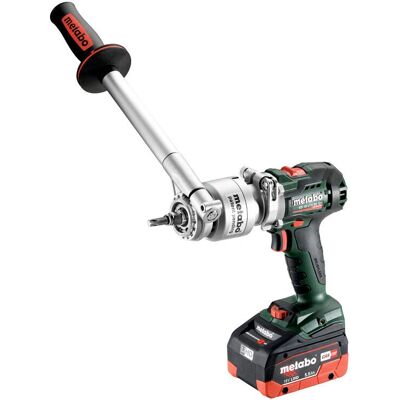 Metabo sladdlös borr- och skruvdragare - svart, grön, röd, silver - 18V, 2x5,5Ah, PowerX3, med väska Metabo sladdlös borr- och skruvdragare - svart, grön, röd, silver - 18V, 2x5,5Ah, PowerX3, med väska