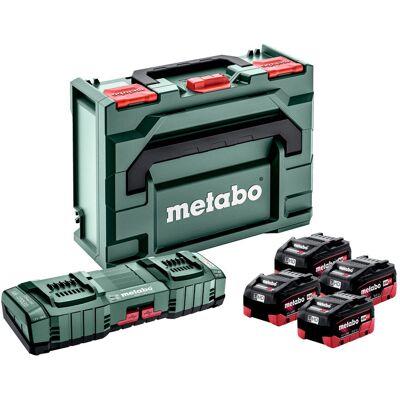 Metabo 685143000 Akku-Zubehörset - 4x 10Ah LiHD, Schnellladegerät, Metallbox Metabo 685143000 Akku-Zubehörset - 4x 10Ah LiHD, Schnellladegerät, Metallbox