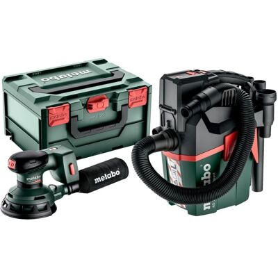 Metabo Tragbarer Akku-Exzenterschleifer + Staubsauger-Set Metabo Tragbarer Akku-Exzenterschleifer + Staubsauger-Set