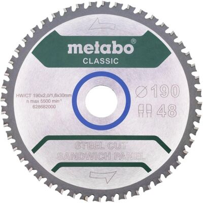 Metabo Cirkelsågblad - Stål Sandwichpanel - Klassisk Metabo Cirkelsågblad - Stål Sandwichpanel - Klassisk