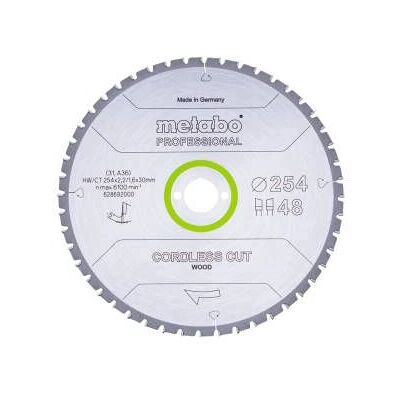 Metabo Kreissägeblatt 254mm, 48 Zähne - Profi Metabo Kreissägeblatt 254mm, 48 Zähne - Profi