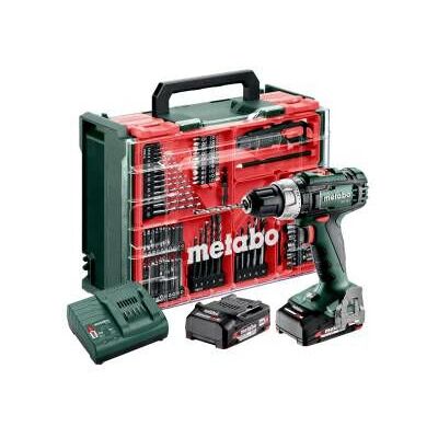 Metabo Akku-Bohrset - 78-teiliges Werkstattset - 18V, 48Nm Metabo Akku-Bohrset - 78-teiliges Werkstattset - 18V, 48Nm