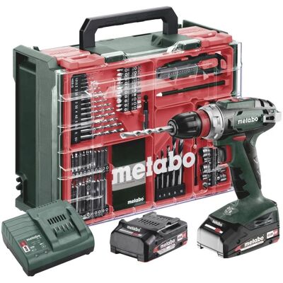 Avvitatore e trapano senza fili Metabo BS 18 Quick Set - Set officina da 74 pezzi Avvitatore e trapano senza fili Metabo BS 18 Quick Set - Set officina da 74 pezzi