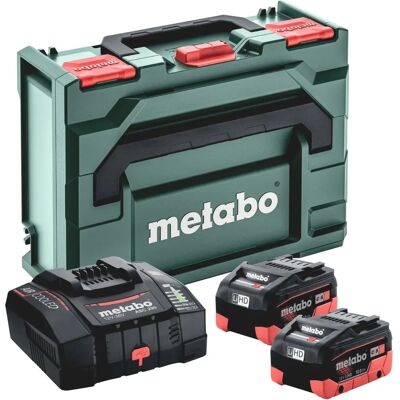 Metabo Grundset - 2 x LiHD 10 Ah batterier, Snabbladdare ASC 290, metaBOX 145 Metabo Grundset - 2 x LiHD 10 Ah batterier, Snabbladdare ASC 290, metaBOX 145