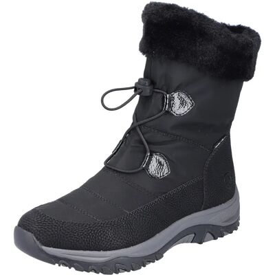 Rieker M968300 Schwarze Winterschuhe - Schuhe Rieker M968300 Schwarze Winterschuhe - Schuhe