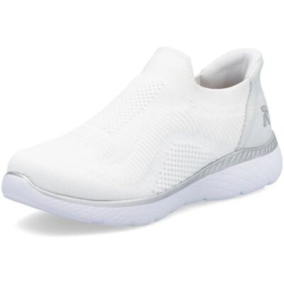 Rieker Białe Slip-On Buty - Casual Sportowe Rieker Białe Slip-On Buty - Casual Sportowe