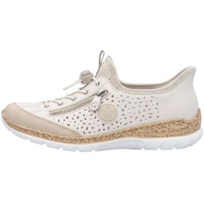 Rieker N42V3-60 Beige Shoes - Elasticated - Casual Rieker N42V3-60 Beige Shoes - Elasticated - Casual