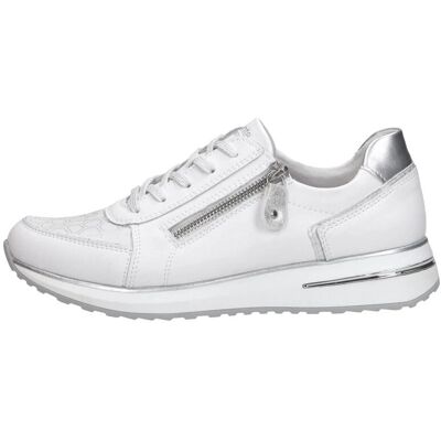 Remonte D1G10-80 Wit Leer Halbschoen - Halbschuh Remonte D1G10-80 Wit Leer Halbschoen - Halbschuh