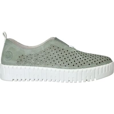 Rieker - M8350-52 - Groen - 41 - Instappers Rieker - M8350-52 - Groen - 41 - Instappers