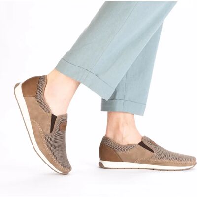 Rieker 11954-64 Beige - Slipper für Herren Rieker 11954-64 Beige - Slipper für Herren