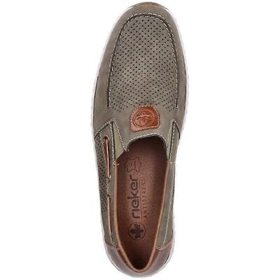 Rieker Green Elasticated Shoes - Men - Slip On Summer Shoes Rieker Green Elasticated Shoes - Men - Slip On Summer Shoes