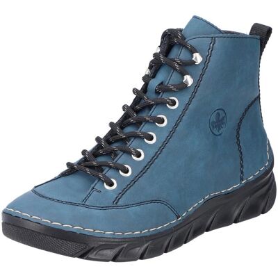 RIEKER Damen Blau Lederimitat Sneaker - Sportschuh RIEKER Damen Blau Lederimitat Sneaker - Sportschuh
