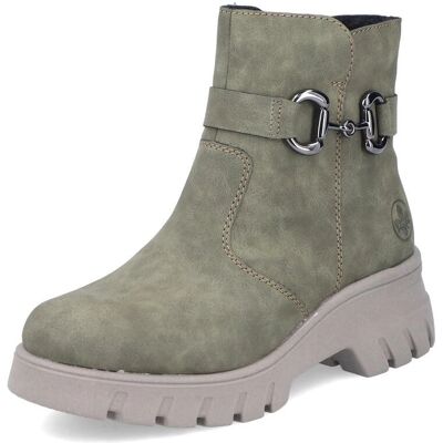 Bottes d'hiver RIEKER kaki - Chaussures pour femmes - Publicité Bottes d'hiver RIEKER kaki - Chaussures pour femmes - Publicité