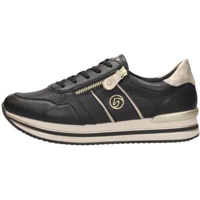 Remonte Beige Zwart Contrast Sportieve Schoenen - Schoenen Remonte Beige Zwart Contrast Sportieve Schoenen - Schoenen
