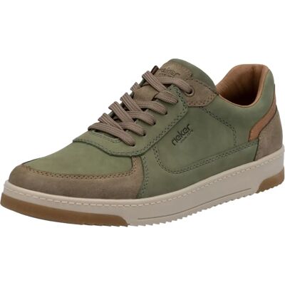 RIEKER Męskie Sneakers Khaki-Brązowe - Buty sportowe RIEKER Męskie Sneakers Khaki-Brązowe - Buty sportowe