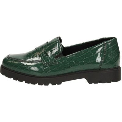 Rieker 45560-54 Groene Patent Loafer Rieker 45560-54 Groene Patent Loafer