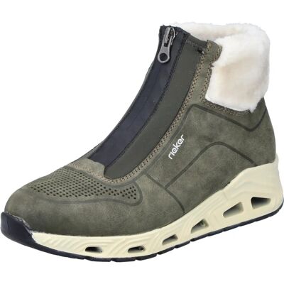 RIEKER Damen Gr. 38 Grüne Sportliche Slip-on Schuhe - Sneaker RIEKER Damen Gr. 38 Grüne Sportliche Slip-on Schuhe - Sneaker