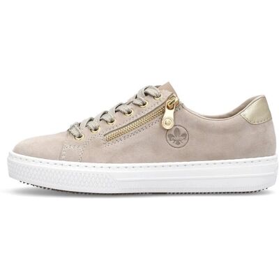 Rieker L59L1-60 Beige Nubuck Casual Sneakers - Casual Sneakers Rieker L59L1-60 Beige Nubuck Casual Sneakers - Casual Sneakers