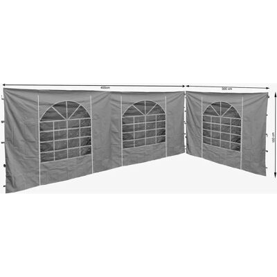 QUICK STAR - Seitenwand mit PVC-Fenster - Pavillon 3x4m QUICK STAR - Seitenwand mit PVC-Fenster - Pavillon 3x4m