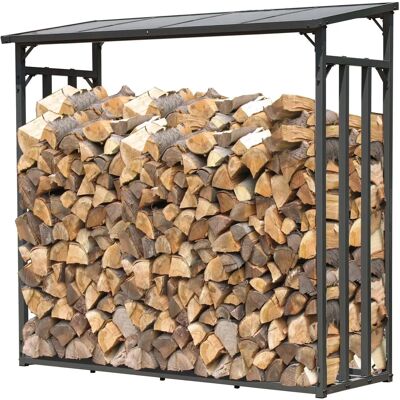 QUICK-STAR Rifugio in Metallo per Legna - 143x70x145 cm - Esterno QUICK-STAR Rifugio in Metallo per Legna - 143x70x145 cm - Esterno