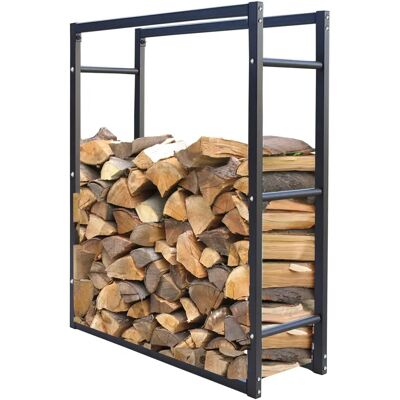 Estante de madera de acero Quick Star - 90x25x90cm - Interior/Exterior Estante de madera de acero Quick Star - 90x25x90cm - Interior/Exterior