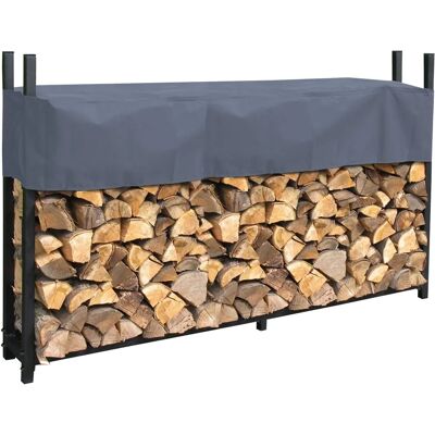 Quick Star Holzregal - Metall, Anthrazit, 200x25x115cm - Außen Quick Star Holzregal - Metall, Anthrazit, 200x25x115cm - Außen