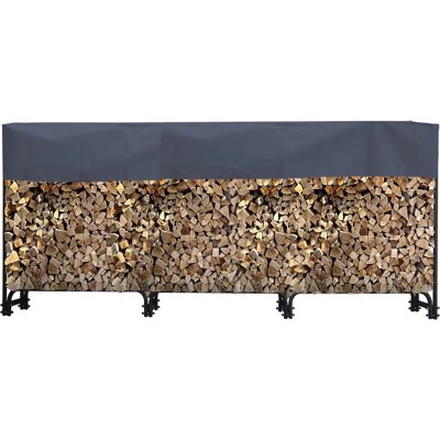 Quick star Holzregal - 272x25x95 cm, Stahl, Anthrazit Quick star Holzregal - 272x25x95 cm, Stahl, Anthrazit