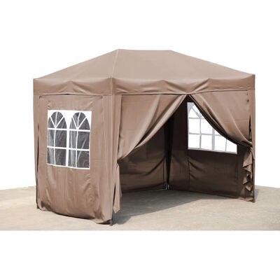 Quick Star - Pabellón Plegable de Jardín 2x3m Beige - Protección Exterior Quick Star - Pabellón Plegable de Jardín 2x3m Beige - Protección Exterior