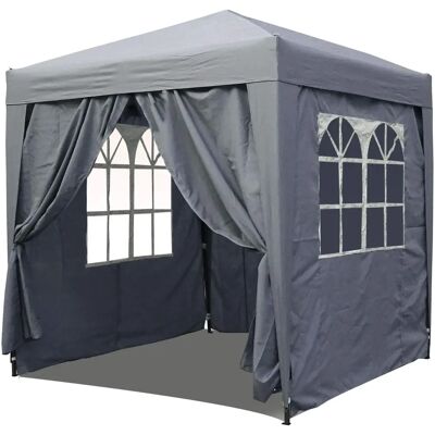 Quick star Gazebo da Giardino Pieghevole 2x2m Grigio fumoso - Gazebo da Giardino Quick star Gazebo da Giardino Pieghevole 2x2m Grigio fumoso - Gazebo da Giardino