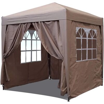 Quick Star Gazebo Pieghevole per Giardino - 2,5x2,5 m, Beige Quick Star Gazebo Pieghevole per Giardino - 2,5x2,5 m, Beige