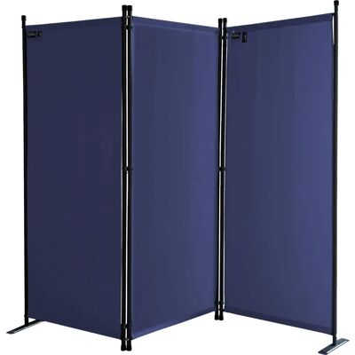 Quick-Star - Paravent 170 x 165 cm - Blu - Divisorio per ambiente Quick-Star - Paravent 170 x 165 cm - Blu - Divisorio per ambiente