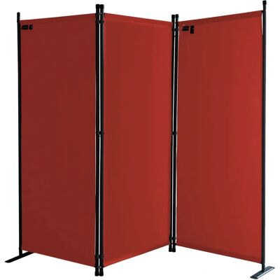 Quick Star 170x165cm Paravento Privacy Rosso-Arancio Quick Star 170x165cm Paravento Privacy Rosso-Arancio